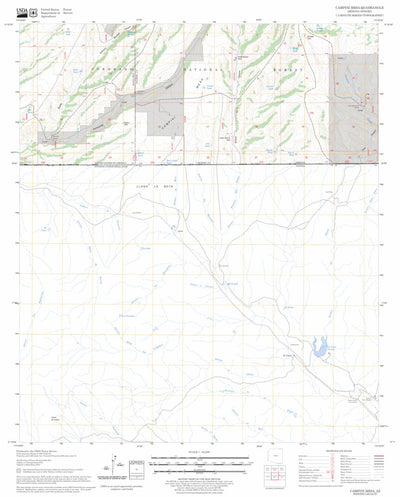 US Forest Service - Topo Campini Mesa, AZ FSTopo Legacy digital map