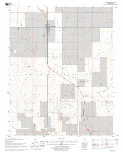 US Forest Service - Topo Campo, CO FSTopo Legacy digital map