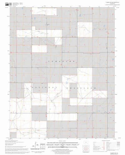 US Forest Service - Topo Campo NW, CO FSTopo Legacy digital map