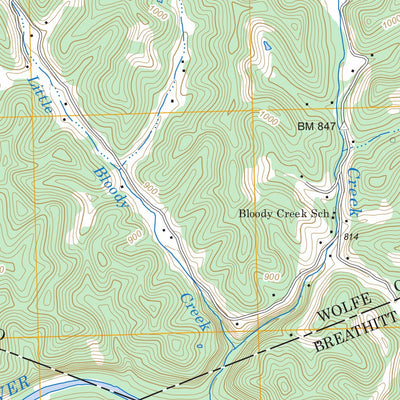 US Forest Service - Topo Campton, KY FSTopo Legacy digital map