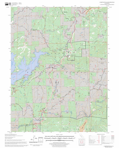 US Forest Service - Topo Camptonville, CA FSTopo Legacy digital map