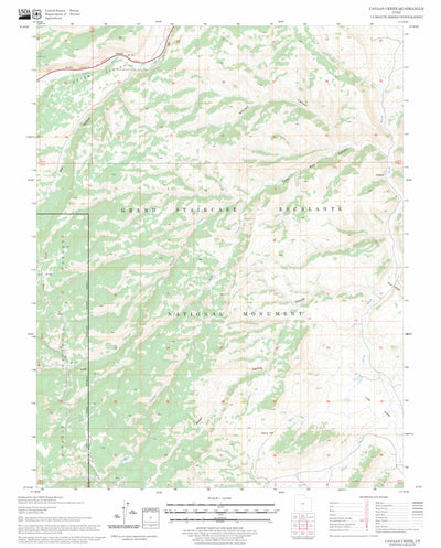 US Forest Service - Topo Canaan Creek, UT FSTopo Legacy digital map