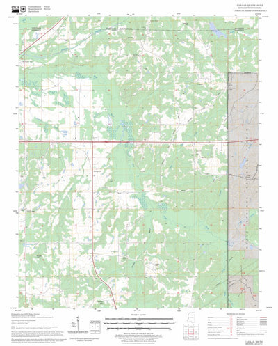 US Forest Service - Topo Canaan, MS - TN FSTopo Legacy digital map