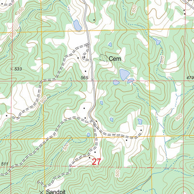 US Forest Service - Topo Canaan, MS - TN FSTopo Legacy digital map