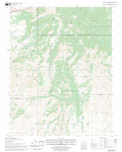 US Forest Service - Topo Canaan Peak, UT FSTopo Legacy digital map