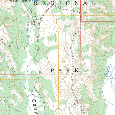 US Forest Service - Topo Canada Gobernadora, CA FSTopo Legacy digital map