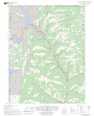 US Forest Service - Topo Candland Mountain, UT FSTopo Legacy digital map