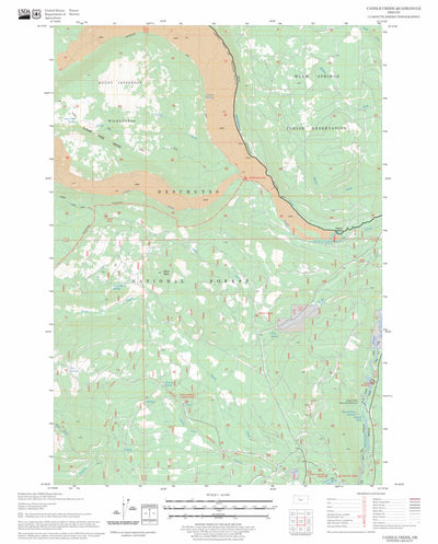 US Forest Service - Topo Candle Creek, OR FSTopo Legacy digital map