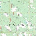 US Forest Service - Topo Candle Creek, OR FSTopo Legacy digital map