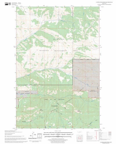 US Forest Service - Topo Candle Mountain, MT FSTopo Legacy digital map