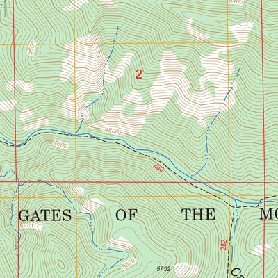 US Forest Service - Topo Candle Mountain, MT FSTopo Legacy digital map