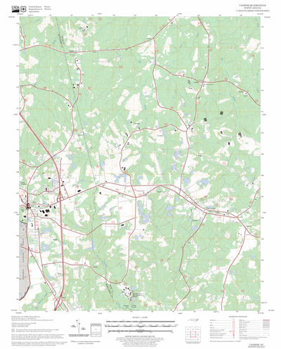 US Forest Service - Topo Candor, NC FSTopo Legacy digital map