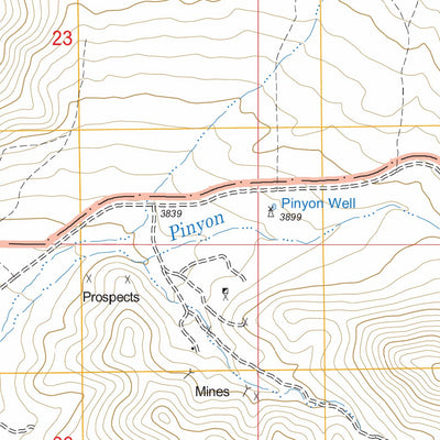 US Forest Service - Topo Cane Canyon, CA FSTopo Legacy digital map