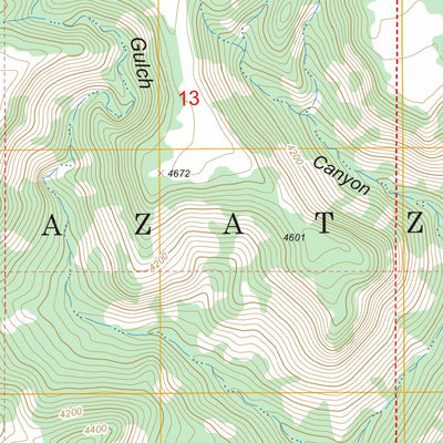 US Forest Service - Topo Cane Springs Mountain, AZ FSTopo Legacy digital map