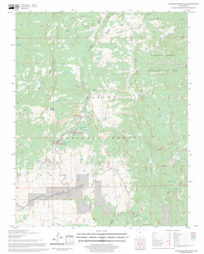 US Forest Service - Topo Canjilon Mountain, NM FSTopo Legacy digital map