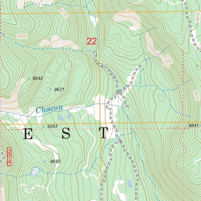 US Forest Service - Topo Canjilon Mountain, NM FSTopo Legacy digital map