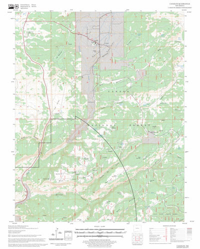 US Forest Service - Topo Canjilon, NM FSTopo Legacy digital map