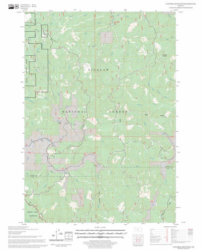 US Forest Service - Topo Cannibal Mountain, OR FSTopo Legacy digital map