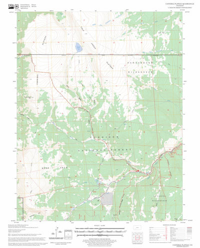 US Forest Service - Topo Cannibal Plateau, CO FSTopo Legacy digital map