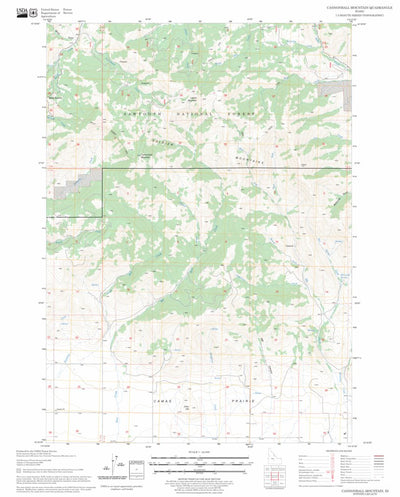 US Forest Service - Topo Cannonball Mountain, ID FSTopo Legacy digital map