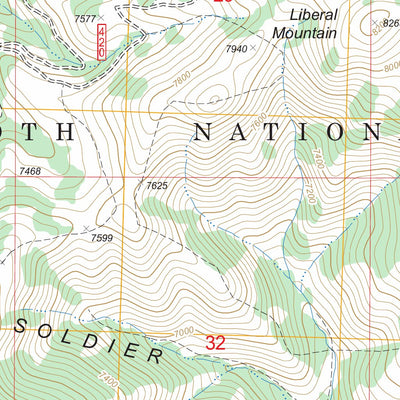 US Forest Service - Topo Cannonball Mountain, ID FSTopo Legacy digital map