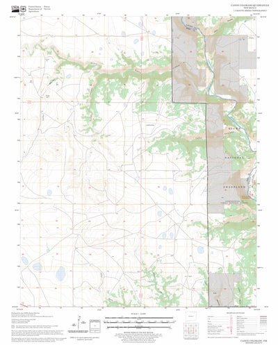 US Forest Service - Topo Canon Colorado, NM FSTopo Legacy digital map