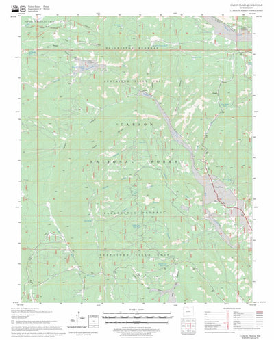 US Forest Service - Topo Canon Plaza, NM FSTopo Legacy digital map