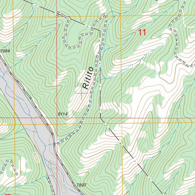 US Forest Service - Topo Canon Plaza, NM FSTopo Legacy digital map