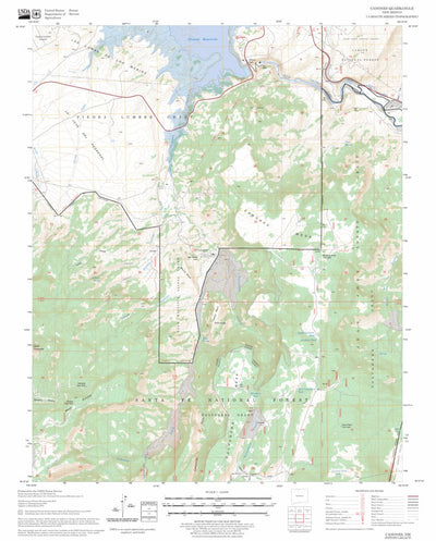 US Forest Service - Topo Canones, NM FSTopo Legacy digital map