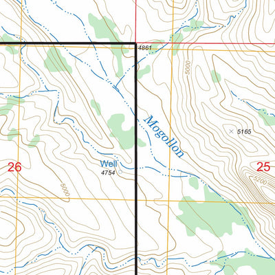 US Forest Service - Topo Canteen Canyon, NM FSTopo Legacy digital map