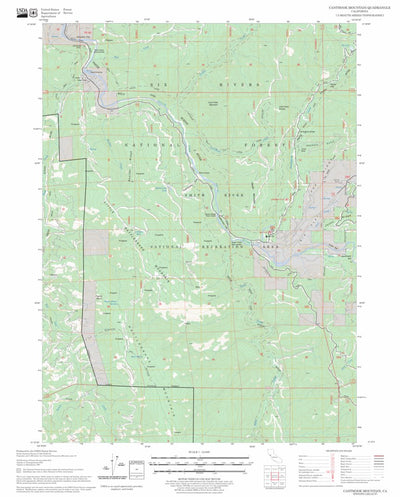 US Forest Service - Topo Canthook Mountain, CA FSTopo Legacy digital map