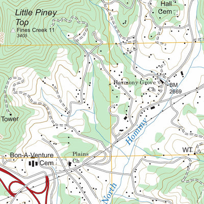 US Forest Service - Topo Canton, NC FSTopo Legacy digital map