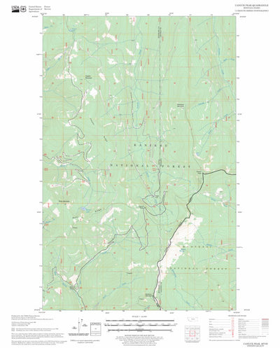 US Forest Service - Topo Canuck Peak, MT - ID FSTopo Legacy digital map