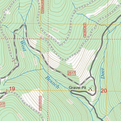 US Forest Service - Topo Canuck Peak, MT - ID FSTopo Legacy digital map