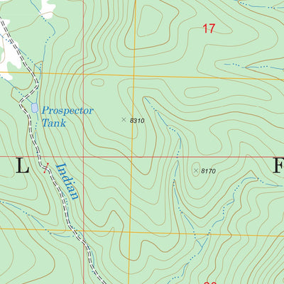 US Forest Service - Topo Canyon Creek Mountains, NM FSTopo Legacy digital map