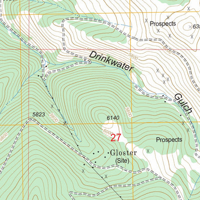 US Forest Service - Topo Canyon Creek, MT FSTopo Legacy digital map
