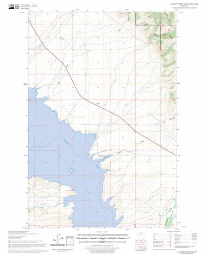 US Forest Service - Topo Canyon Ferry SE, MT FSTopo Legacy digital map