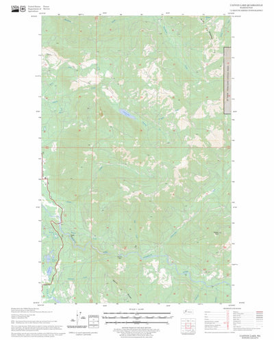 US Forest Service - Topo Canyon Lake, WA FSTopo Legacy digital map