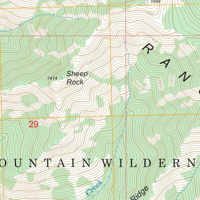US Forest Service - Topo Canyon Mountain, OR FSTopo Legacy digital map