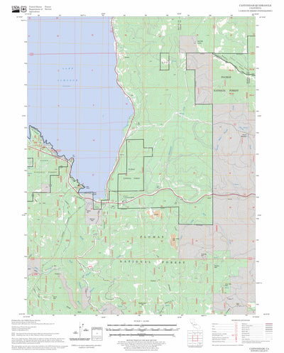 US Forest Service - Topo Canyondam, CA FSTopo Legacy digital map