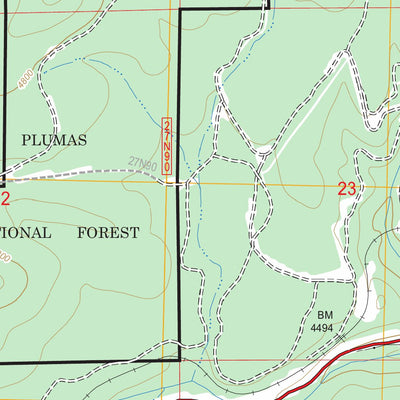 US Forest Service - Topo Canyondam, CA FSTopo Legacy digital map