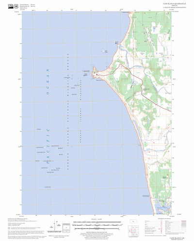 US Forest Service - Topo Cape Blanco, OR FSTopo Legacy digital map