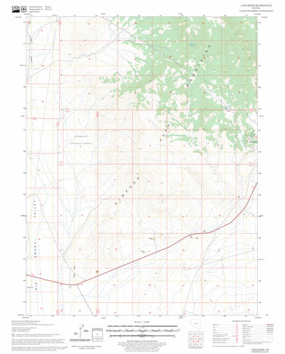 US Forest Service - Topo Cape Horn, NV FSTopo Legacy digital map