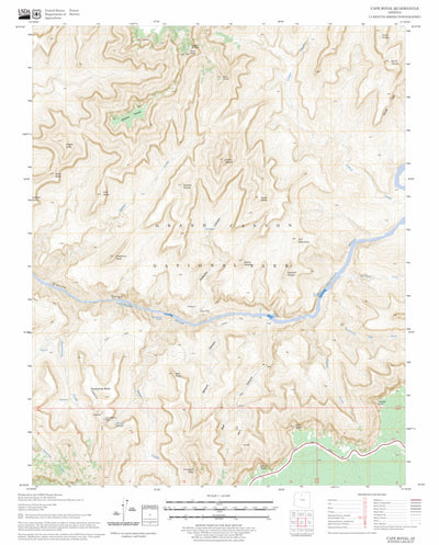 US Forest Service - Topo Cape Royal, AZ FSTopo Legacy digital map