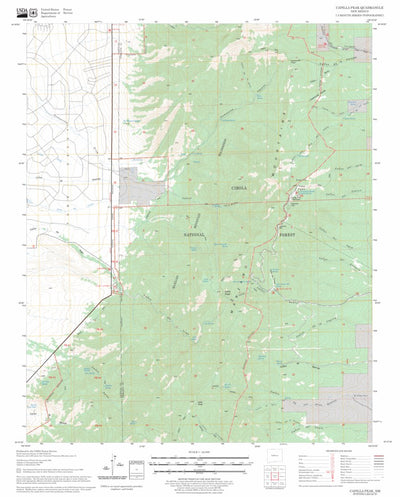 US Forest Service - Topo Capilla Peak, NM FSTopo Legacy digital map