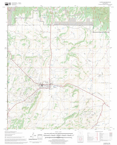 US Forest Service - Topo Capitan, NM FSTopo Legacy digital map