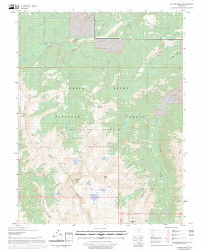 US Forest Service - Topo Capitol Peak, CO FSTopo Legacy digital map
