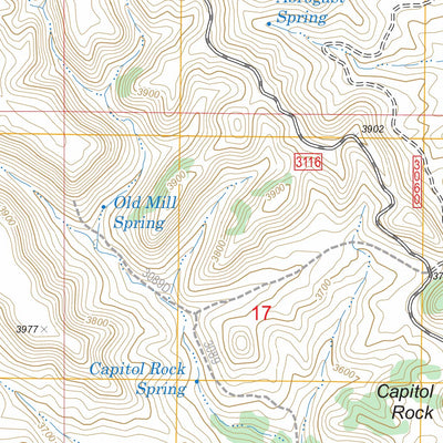 US Forest Service - Topo Capitol Rock, MT - SD FSTopo Legacy digital map
