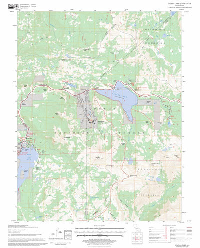 US Forest Service - Topo Caples Lake, CA FSTopo Legacy digital map