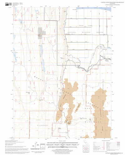 US Forest Service - Topo Captain Jacks Stronghold, CA FSTopo Legacy digital map